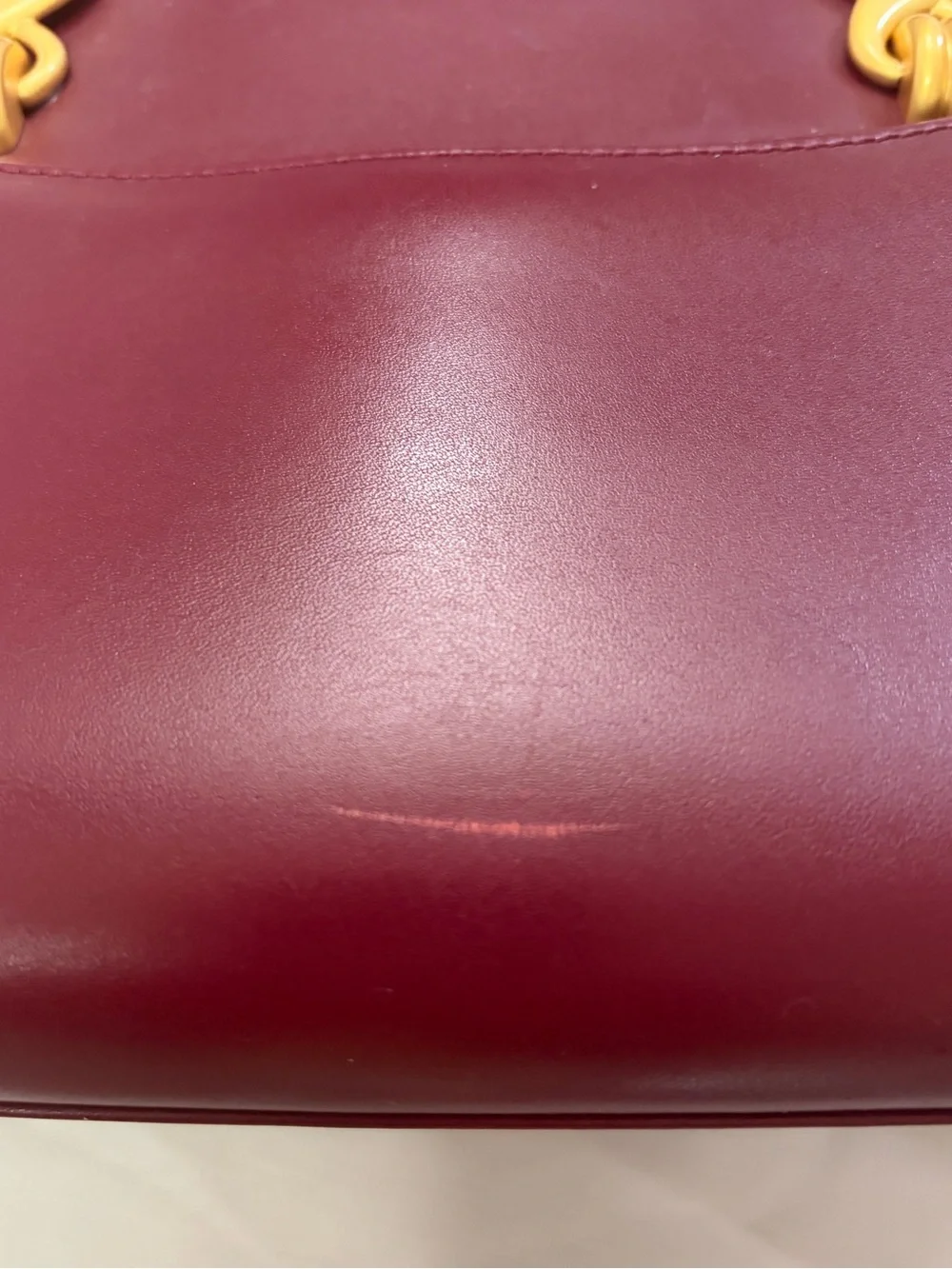Vintage Ungaro Wine Red Leather Top Handle Bag Gold Hardware